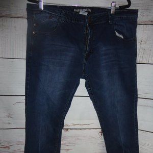 Rags & Rivets Jeans | Stylish Denim Jeans Size 38 x 31 Color: Black/Blue